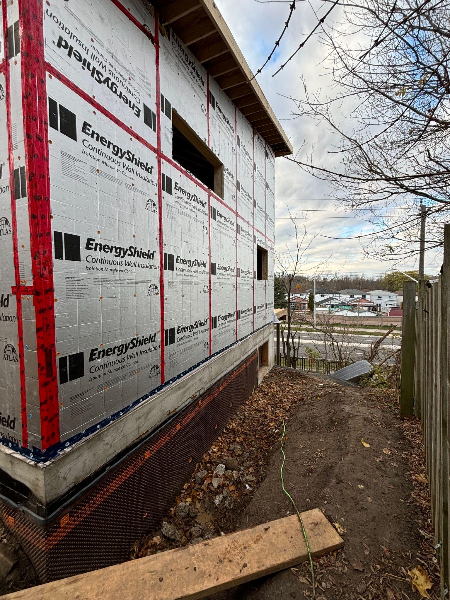 Concept rendering — Foundation with insulated wrap, ready for framing